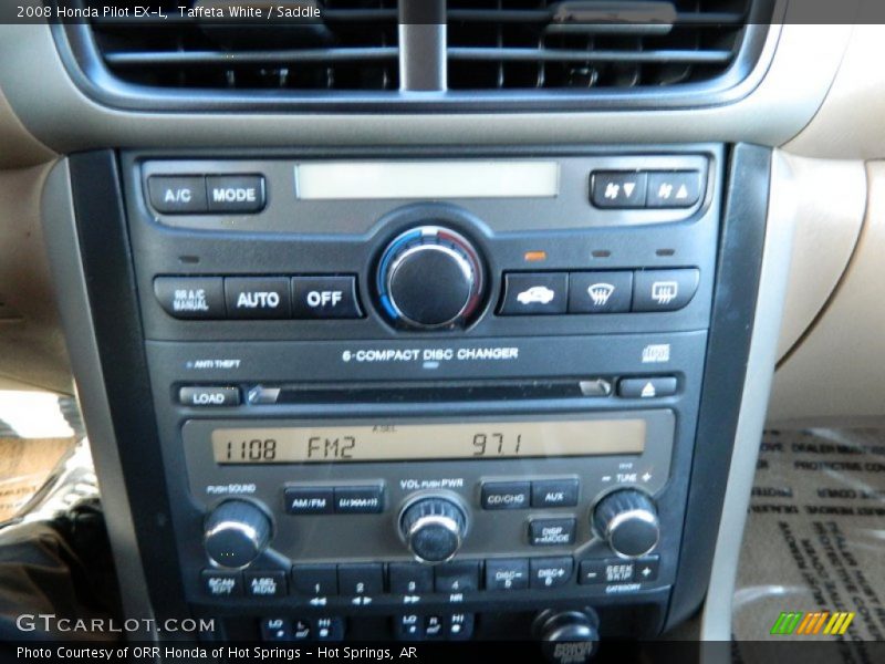 Taffeta White / Saddle 2008 Honda Pilot EX-L