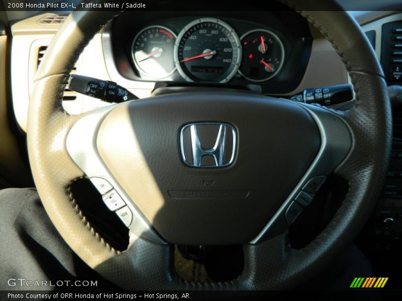 Taffeta White / Saddle 2008 Honda Pilot EX-L