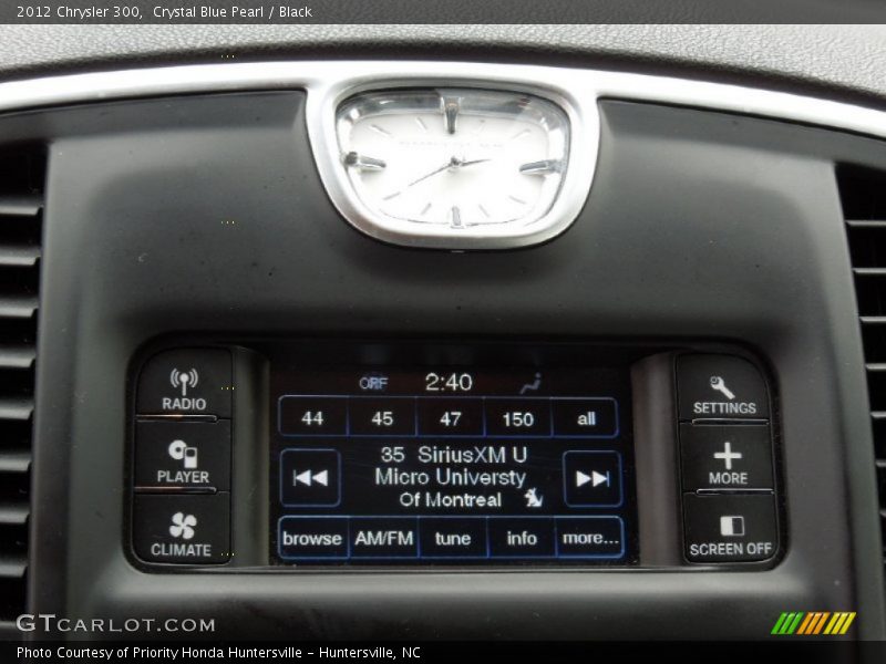 Crystal Blue Pearl / Black 2012 Chrysler 300