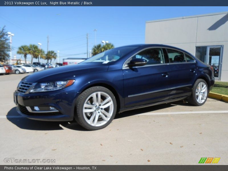 Night Blue Metallic / Black 2013 Volkswagen CC Lux
