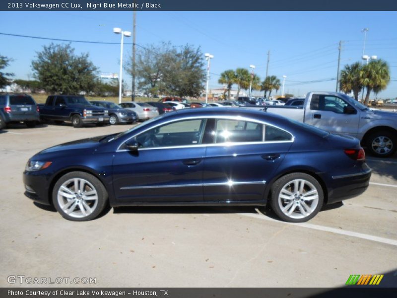 Night Blue Metallic / Black 2013 Volkswagen CC Lux
