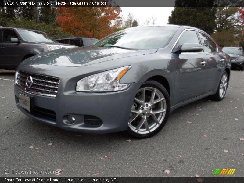 Mystic Jade Green / Charcoal 2010 Nissan Maxima 3.5 S