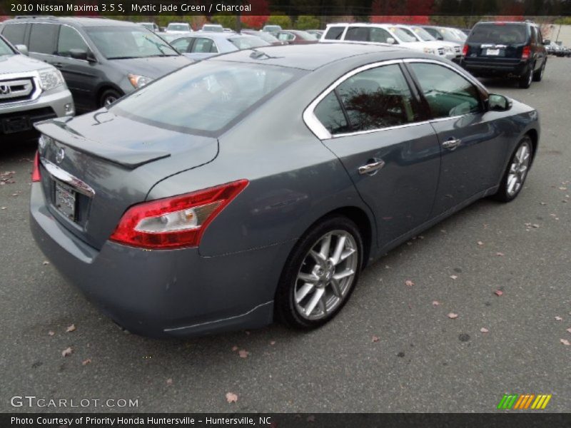 Mystic Jade Green / Charcoal 2010 Nissan Maxima 3.5 S