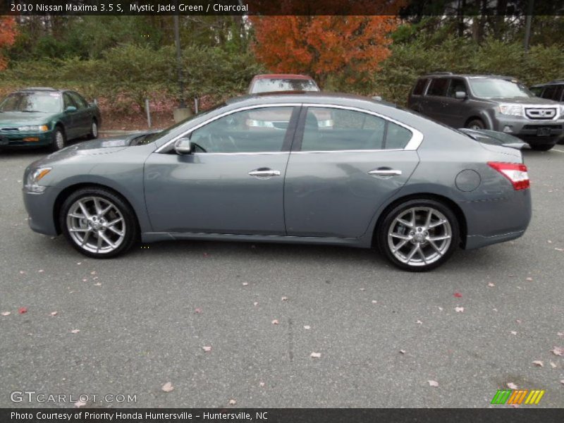 Mystic Jade Green / Charcoal 2010 Nissan Maxima 3.5 S