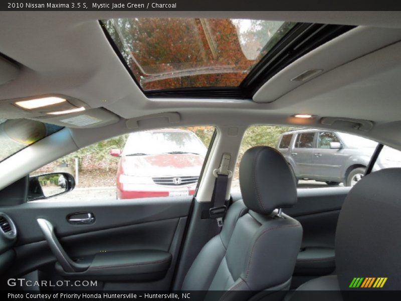 Mystic Jade Green / Charcoal 2010 Nissan Maxima 3.5 S