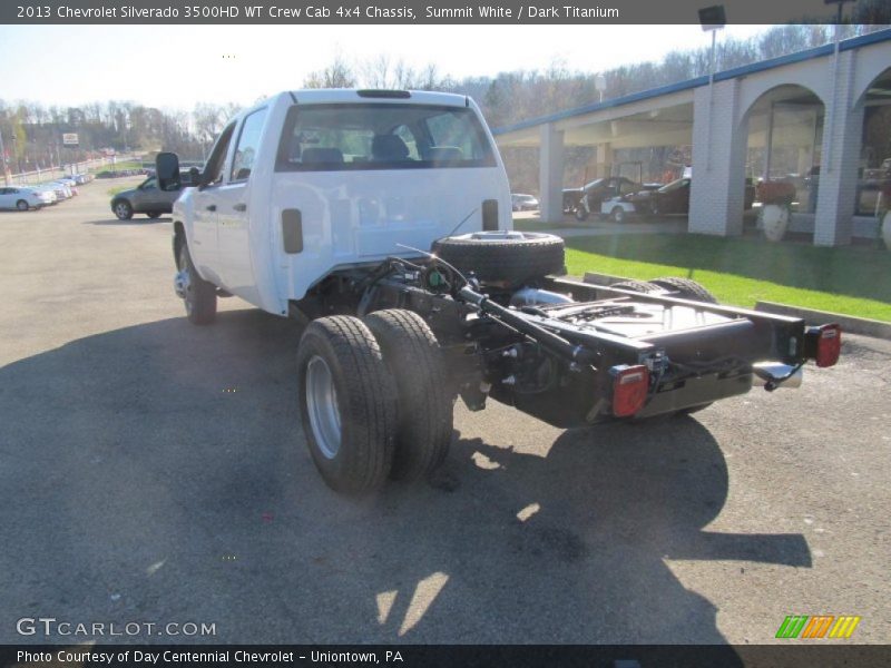 Summit White / Dark Titanium 2013 Chevrolet Silverado 3500HD WT Crew Cab 4x4 Chassis
