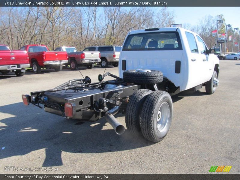 Summit White / Dark Titanium 2013 Chevrolet Silverado 3500HD WT Crew Cab 4x4 Chassis