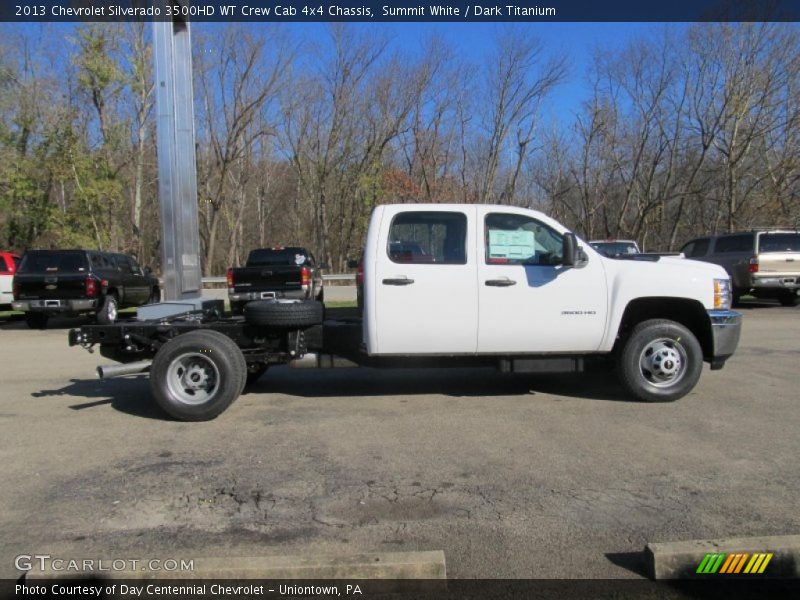  2013 Silverado 3500HD WT Crew Cab 4x4 Chassis Summit White