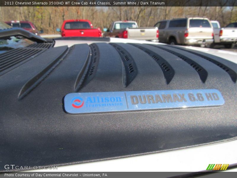 Summit White / Dark Titanium 2013 Chevrolet Silverado 3500HD WT Crew Cab 4x4 Chassis
