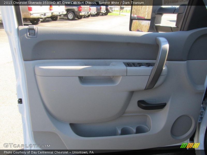 Summit White / Dark Titanium 2013 Chevrolet Silverado 3500HD WT Crew Cab 4x4 Chassis