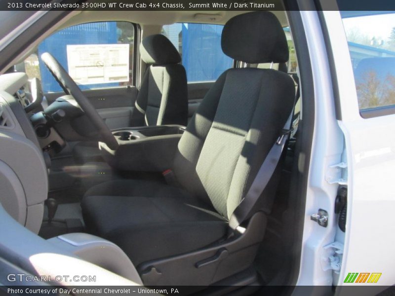 Summit White / Dark Titanium 2013 Chevrolet Silverado 3500HD WT Crew Cab 4x4 Chassis