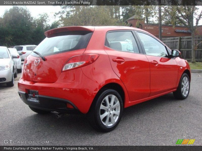 True Red / Black/Red Piping 2011 Mazda MAZDA2 Sport