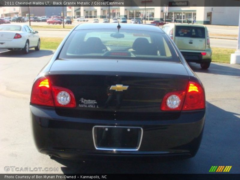 Black Granite Metallic / Cocoa/Cashmere 2011 Chevrolet Malibu LT