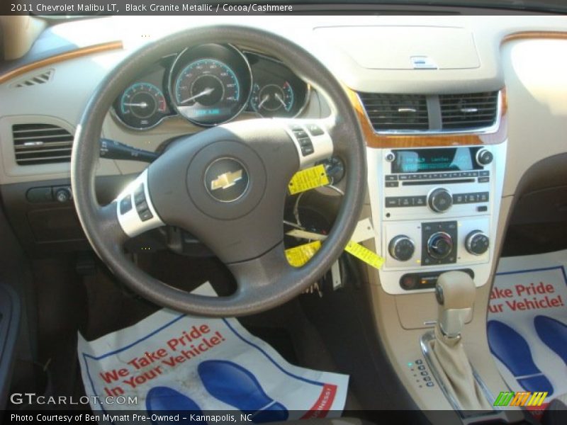 Black Granite Metallic / Cocoa/Cashmere 2011 Chevrolet Malibu LT