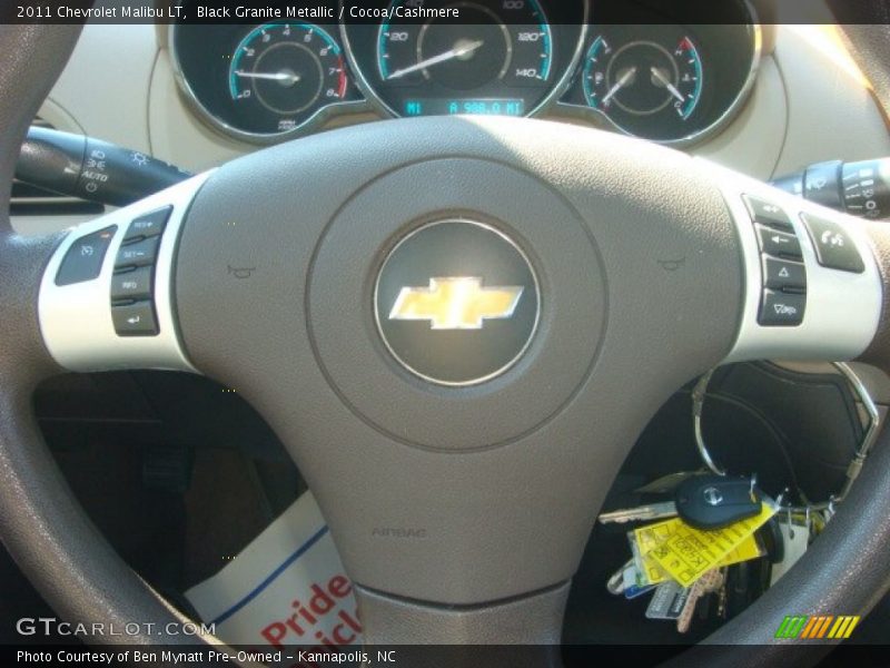 Black Granite Metallic / Cocoa/Cashmere 2011 Chevrolet Malibu LT