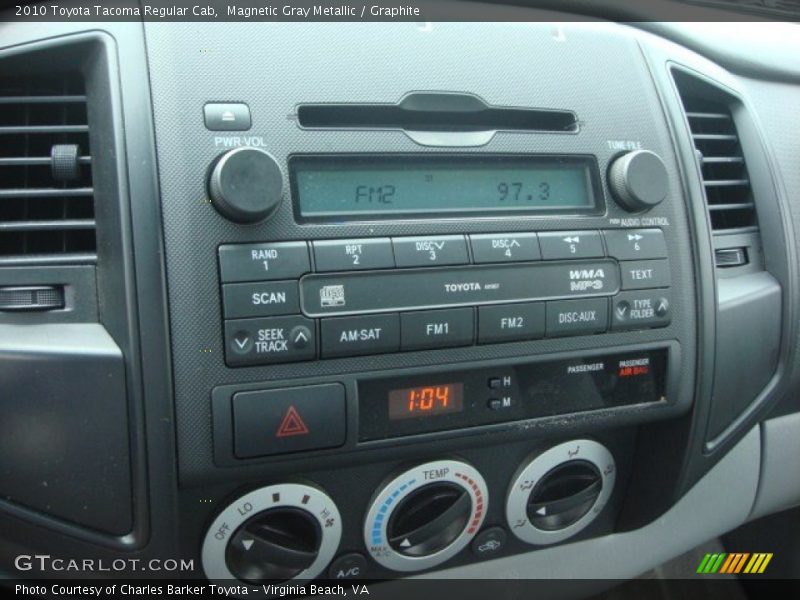 Magnetic Gray Metallic / Graphite 2010 Toyota Tacoma Regular Cab
