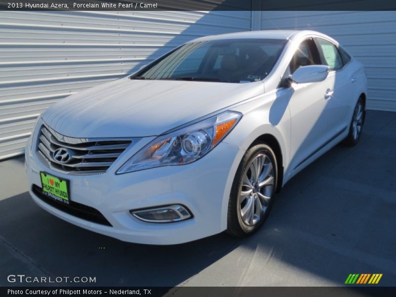 Porcelain White Pearl / Camel 2013 Hyundai Azera
