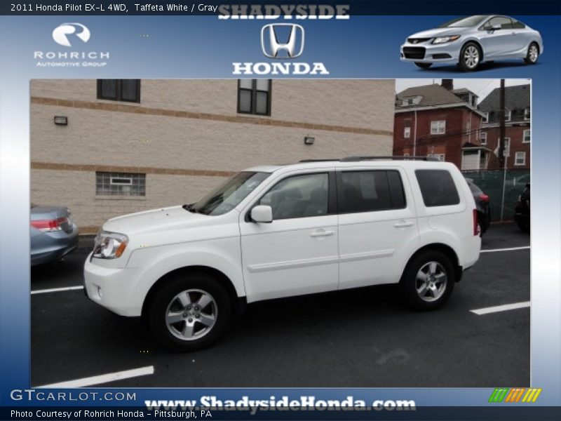 Taffeta White / Gray 2011 Honda Pilot EX-L 4WD
