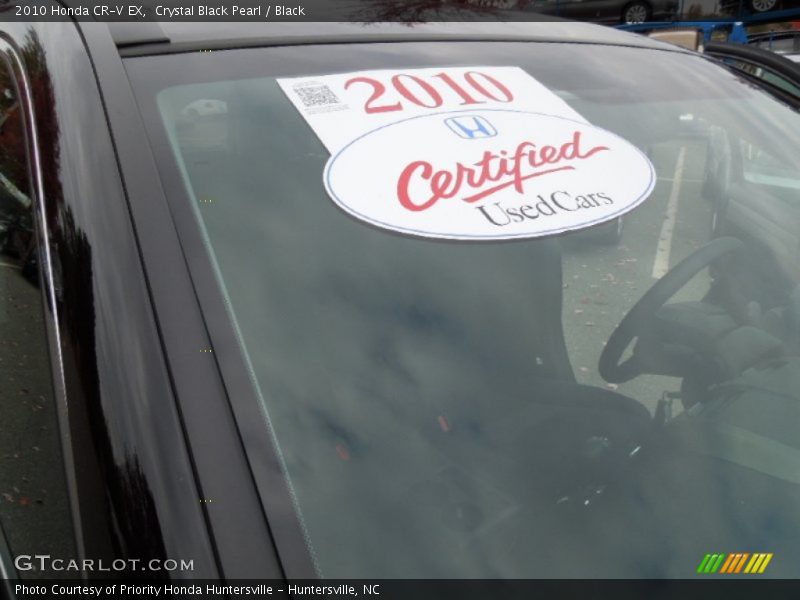 Crystal Black Pearl / Black 2010 Honda CR-V EX