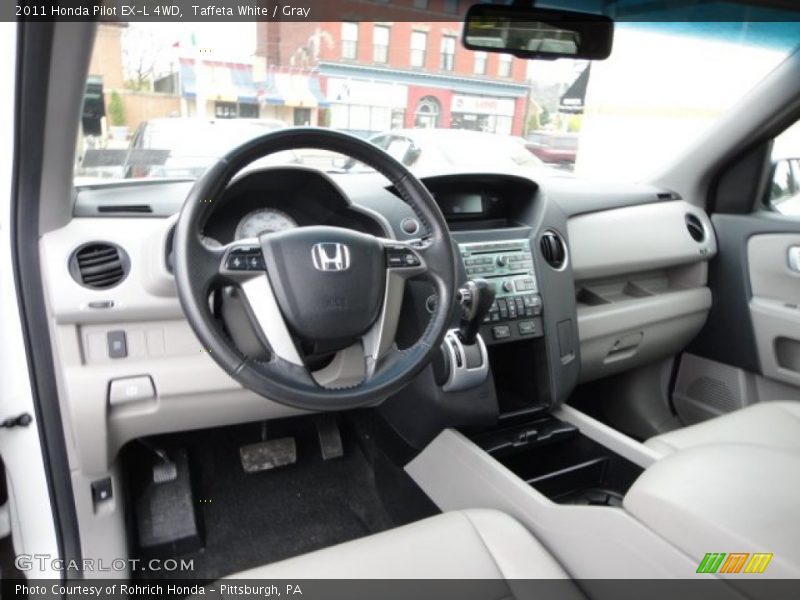 Taffeta White / Gray 2011 Honda Pilot EX-L 4WD