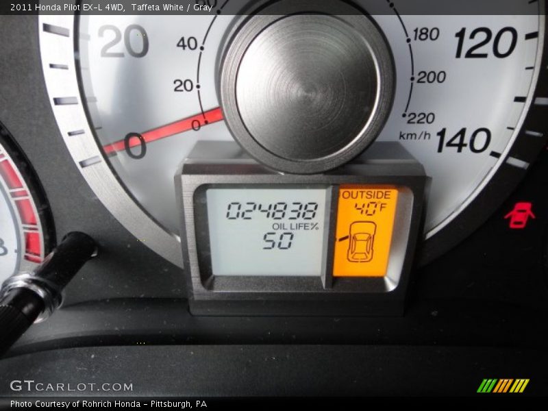 Taffeta White / Gray 2011 Honda Pilot EX-L 4WD