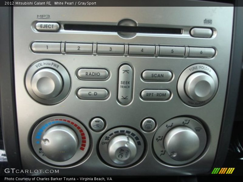 Controls of 2012 Galant FE