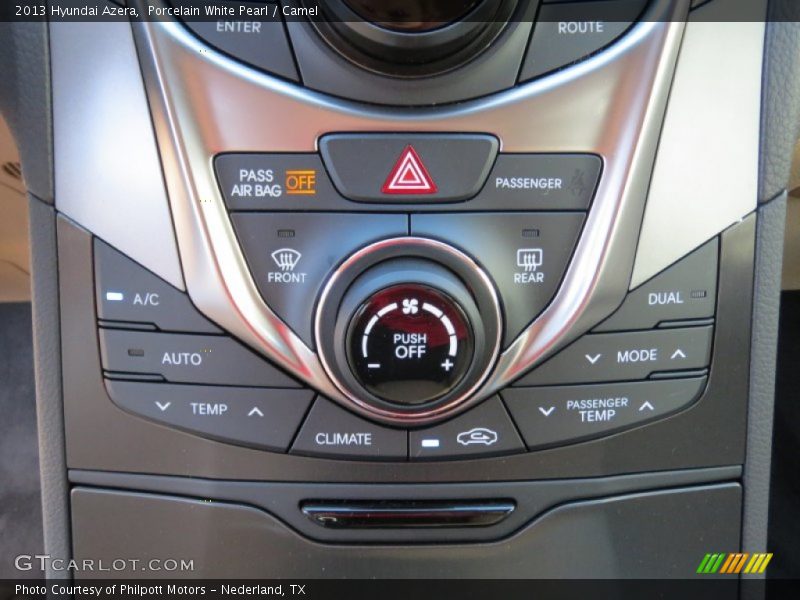 Porcelain White Pearl / Camel 2013 Hyundai Azera