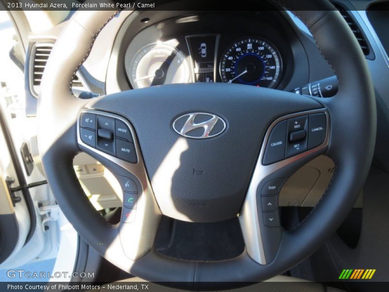 Porcelain White Pearl / Camel 2013 Hyundai Azera