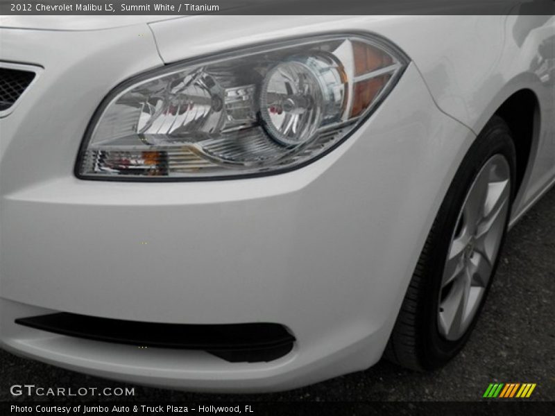 Summit White / Titanium 2012 Chevrolet Malibu LS