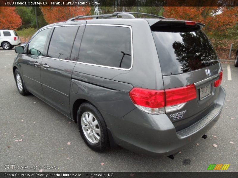 Nimbus Gray Metallic / Gray 2008 Honda Odyssey EX