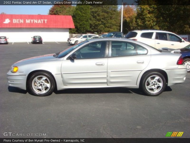 Galaxy Silver Metallic / Dark Pewter 2002 Pontiac Grand Am GT Sedan