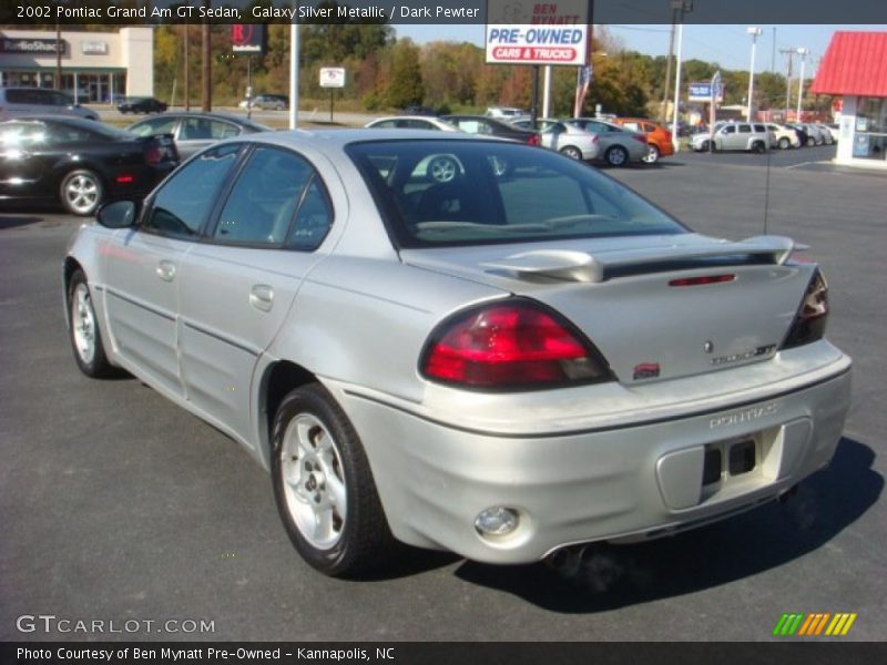 Galaxy Silver Metallic / Dark Pewter 2002 Pontiac Grand Am GT Sedan
