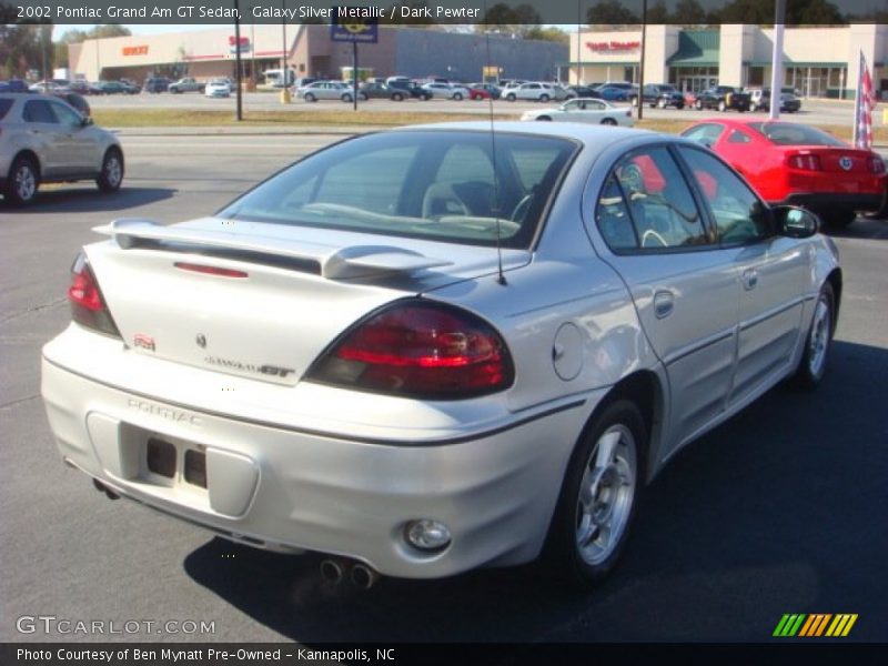 Galaxy Silver Metallic / Dark Pewter 2002 Pontiac Grand Am GT Sedan