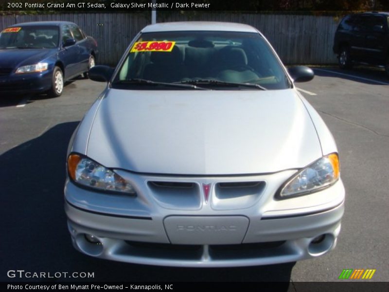 Galaxy Silver Metallic / Dark Pewter 2002 Pontiac Grand Am GT Sedan