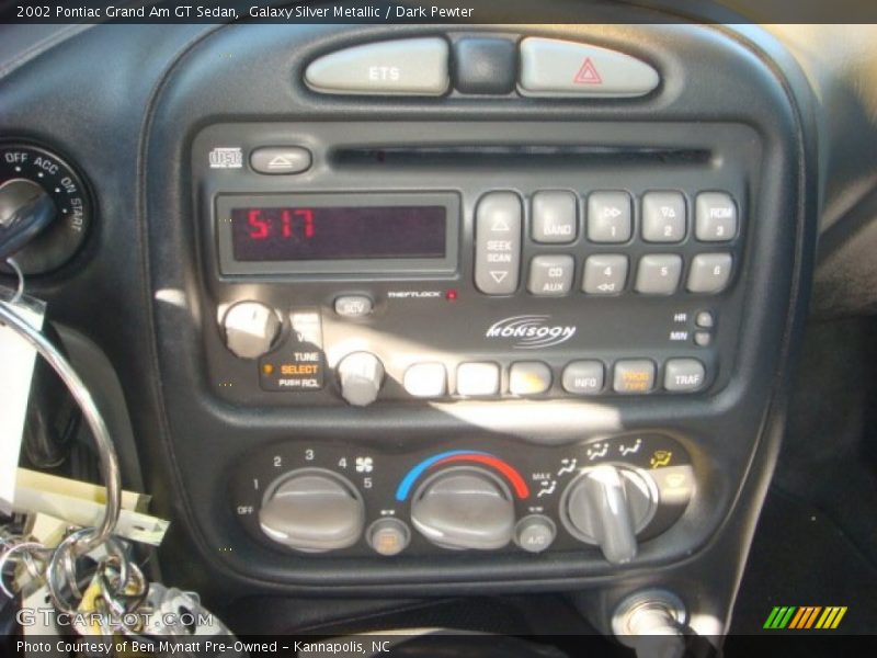 Controls of 2002 Grand Am GT Sedan