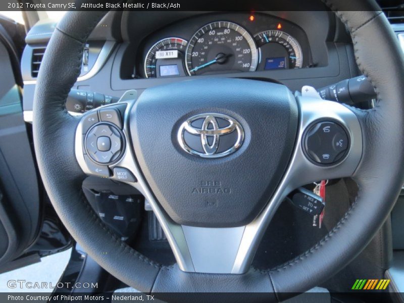 Attitude Black Metallic / Black/Ash 2012 Toyota Camry SE