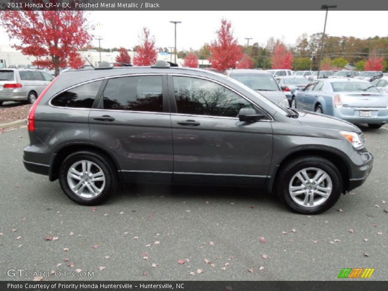 Polished Metal Metallic / Black 2011 Honda CR-V EX