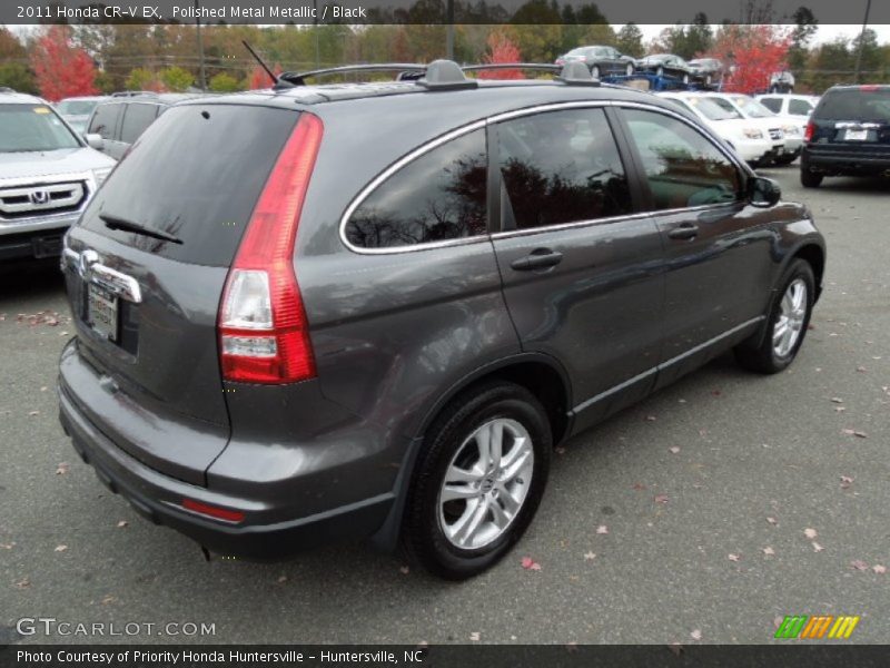 Polished Metal Metallic / Black 2011 Honda CR-V EX