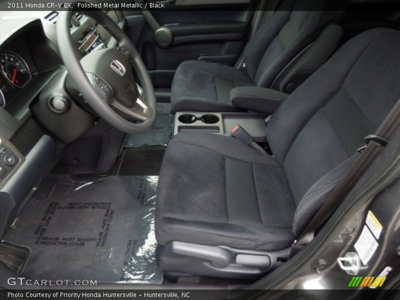 Polished Metal Metallic / Black 2011 Honda CR-V EX