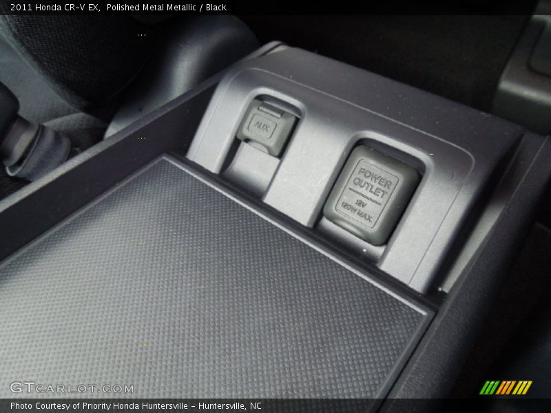 Polished Metal Metallic / Black 2011 Honda CR-V EX