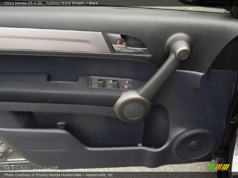 Polished Metal Metallic / Black 2011 Honda CR-V EX