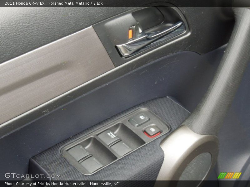 Polished Metal Metallic / Black 2011 Honda CR-V EX