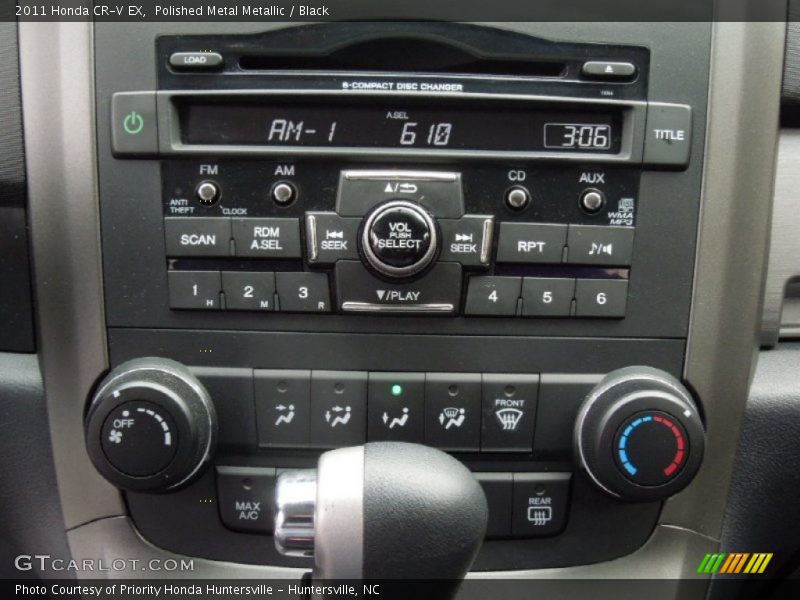 Polished Metal Metallic / Black 2011 Honda CR-V EX