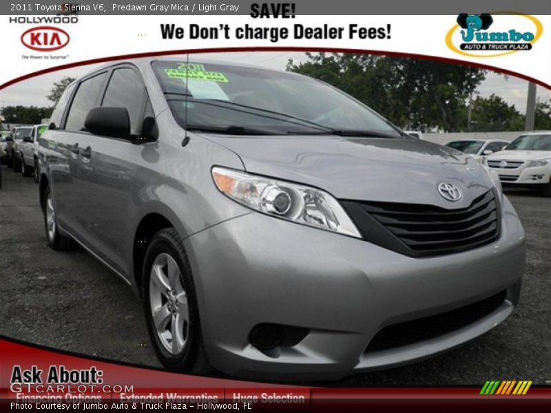 Predawn Gray Mica / Light Gray 2011 Toyota Sienna V6