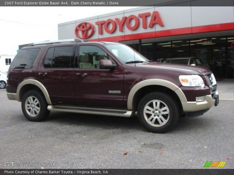 Dark Cherry Metallic / Stone 2007 Ford Explorer Eddie Bauer 4x4