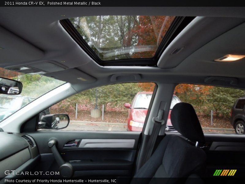Polished Metal Metallic / Black 2011 Honda CR-V EX