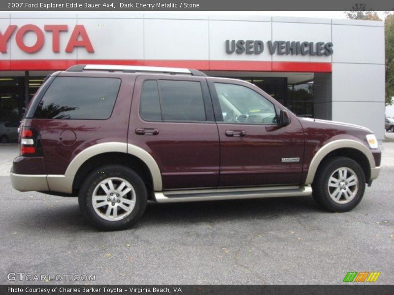 Dark Cherry Metallic / Stone 2007 Ford Explorer Eddie Bauer 4x4