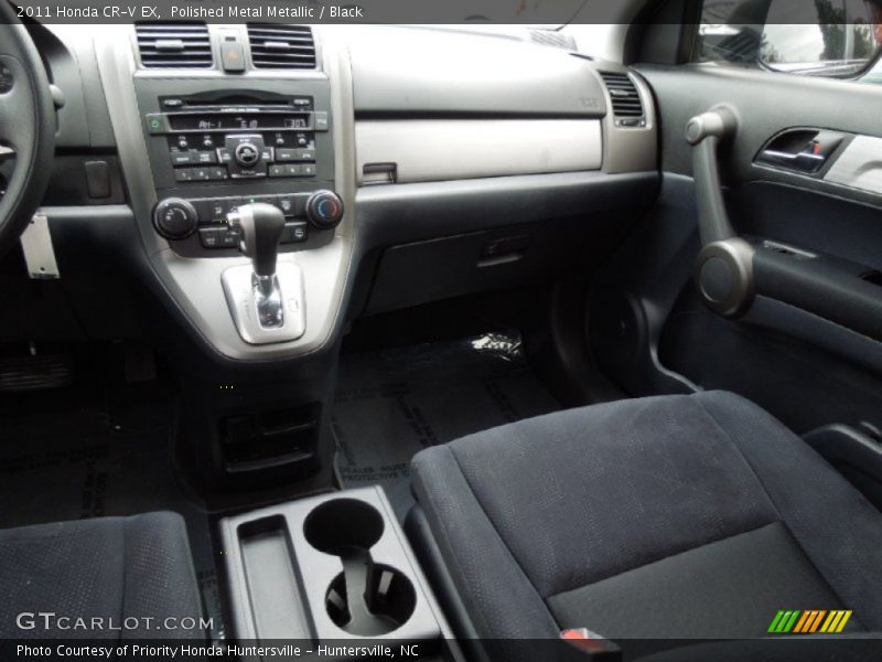 Polished Metal Metallic / Black 2011 Honda CR-V EX