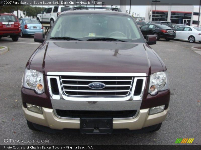 Dark Cherry Metallic / Stone 2007 Ford Explorer Eddie Bauer 4x4