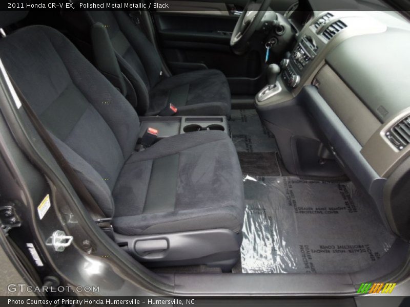 Polished Metal Metallic / Black 2011 Honda CR-V EX